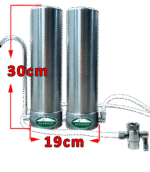 Νέο διπλό φίλτρο νερού OLYMPUS GIGA άνω πάγκου (Αντιμικροβιακό)