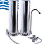 Νέο διπλό φίλτρο νερού OLYMPUS GIGA άνω πάγκου (Αντιμικροβιακό)