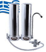 Νέο διπλό φίλτρο νερού OLYMPUS GIGA άνω πάγκου (Αντιμικροβιακό)