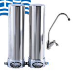 Νέο διπλό φίλτρο νερού OLYMPUS GIGA κάτω πάγκου (Αντιμικροβιακό)