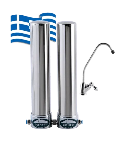 Νέο Διπλό Φίλτρο Νερού Olympus Κάτω Πάγκου (Αντιμικροβιακό)