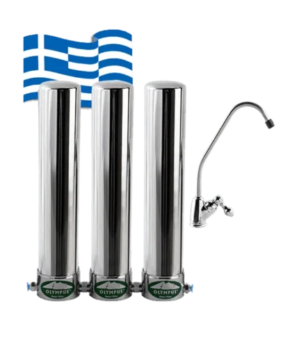 Νεο Τριπλό Φίλτρο Νερού OLYMPUS Κάτω Πάγκου (Αντιμικροβιακό) - Olympus Plus Νεο Τριπλό Φίλτρο Νερού OLYMPUS Κάτω Πάγκου (Αντιμικροβιακό)