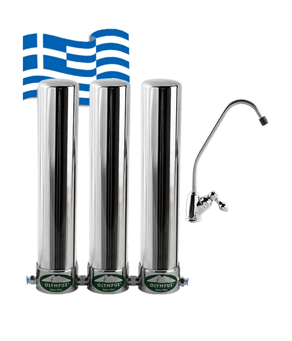 Νεο Τριπλό Φίλτρο Νερού OLYMPUS Κάτω Πάγκου (Αντιμικροβιακό) - Olympus Plus Νεο Τριπλό Φίλτρο Νερού OLYMPUS Κάτω Πάγκου (Αντιμικροβιακό)